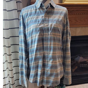 Gap Classic Fit Long Sleeve Button Down Shirt Large 100% Cotton